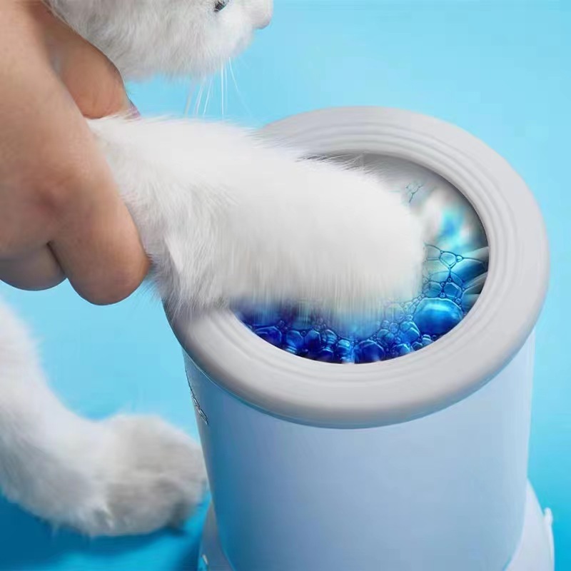 2025 New Cross-border Pet Foot Washer Household Electric Foot Washer Dog and Cat Paw Cleaner No Rub