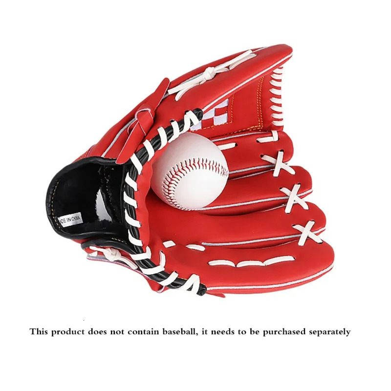 Youth Baseball Gloves PU Leather Baseball Gloves Durable Infielders Mitts Baseball Accessories 1111.5 Inch 241010