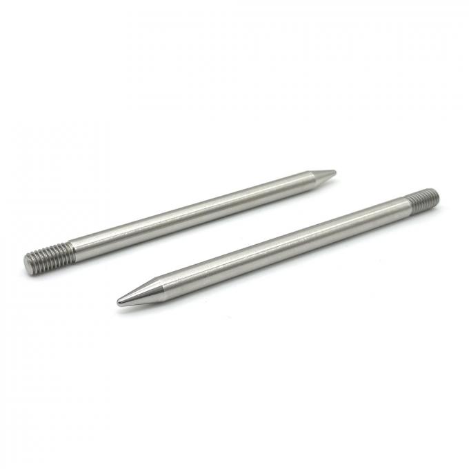 Customized 316 Stainless Steel Rolled Threading Axle for Positioning Step Pins High Precision NC Turning