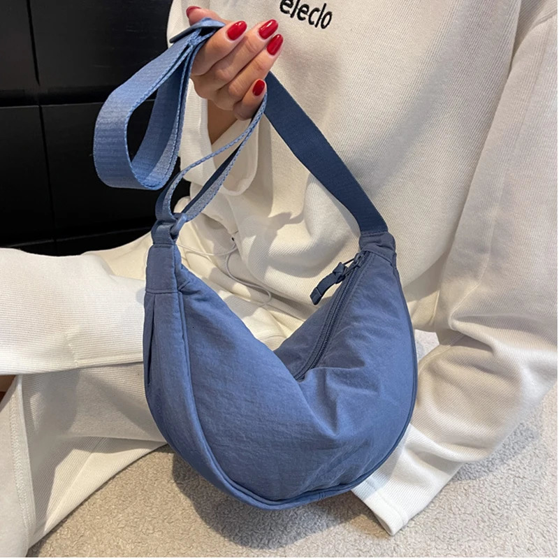 Casual Nylon Hobos Crossbody Bag for Women Shoulder Bags Large Capacity Tote Lady Travel Shopper Female Purses 2024 241011