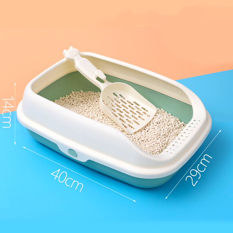 2 Household semi-enclosed cat litter box splash-proof cat litter box durable drop-resistant cat toilet
