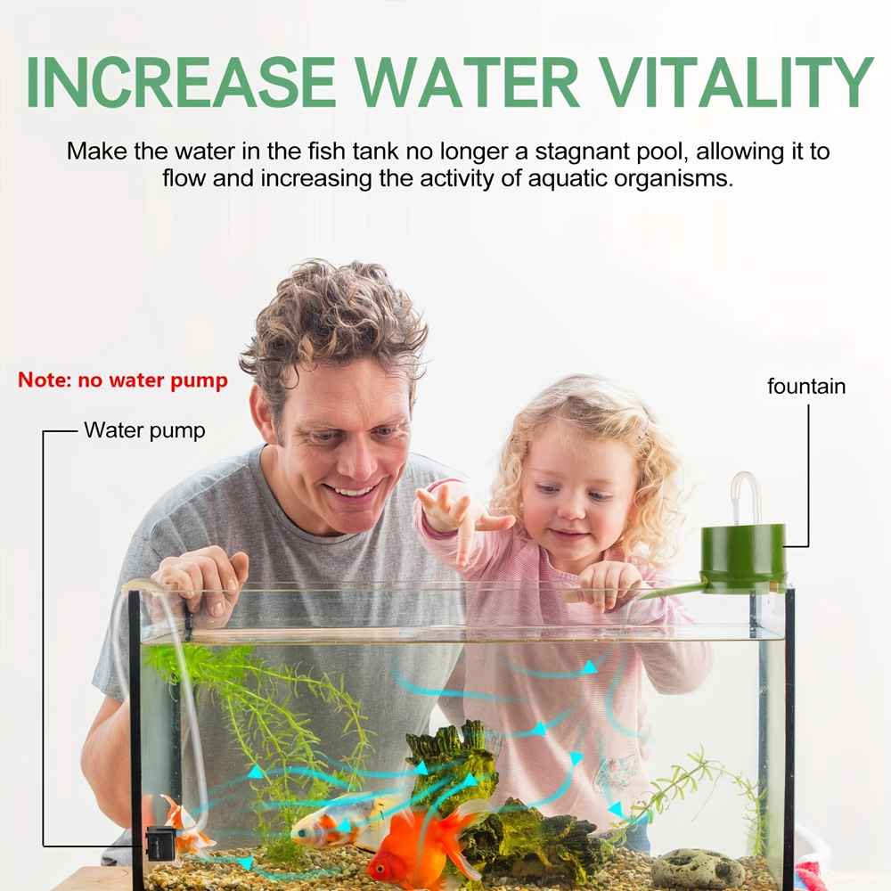 3 In 1 Aquarium Filter Box Bamboo Tube Type Filter Impurities External Round Fish Tank Filter Drip Box Aquarium Supply Ornaments