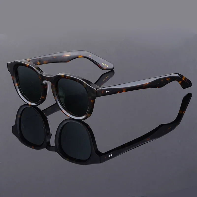 DAHVEN Fashion Sunglasses Original Retro Mens and Womens Sunglasses Series Handmade Oval Acetate Sunglasses 240930