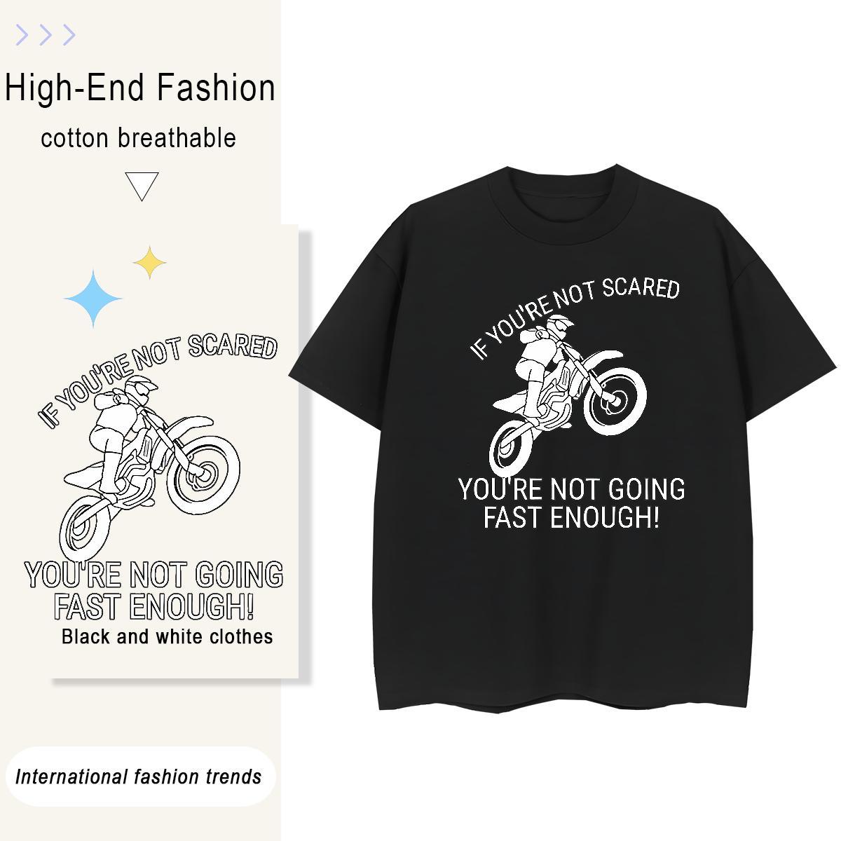 TOP Quality Women T Shirts 230g 100% Cotton Round Neck Short Sleeve Casual Daily Wear Motorcycle Unisex Tshirts Popular Anime Oversized Tees Shirts