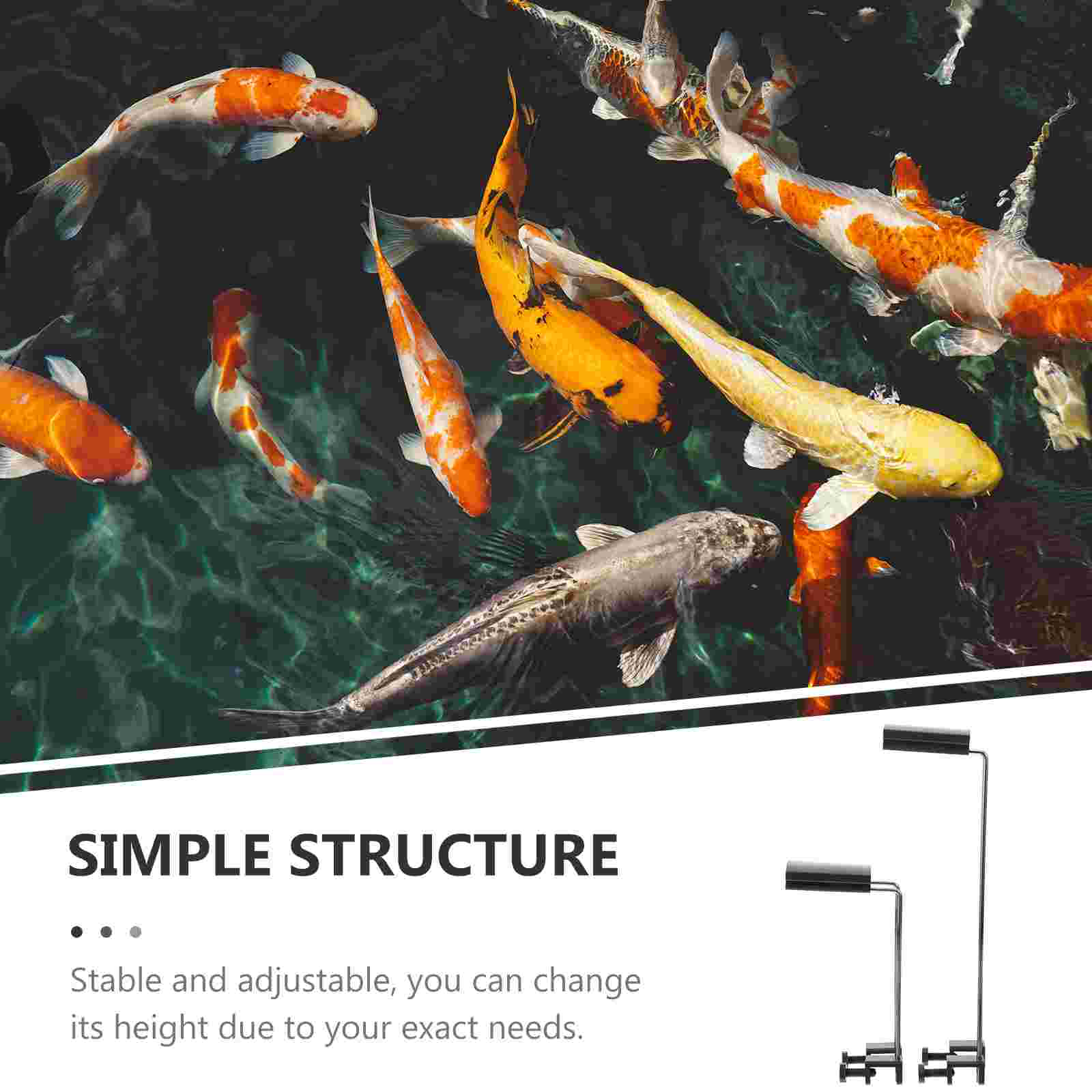 2 Pcs Aquatic Lamp Bracket Fish Tank Light Water Grass Major for Plant Holder Plastic Aquarium