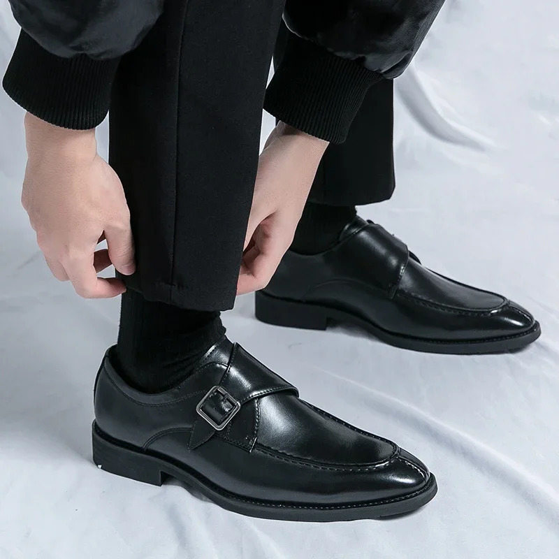 Classic Fashion Mens Shoes Mens Leather Shoes Business Formal Wearing Comfortable Slippers Mens Oxford Shoes 38-46 241007