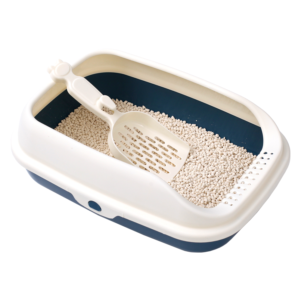 2 Household semi-enclosed cat litter box splash-proof cat litter box durable drop-resistant cat toilet