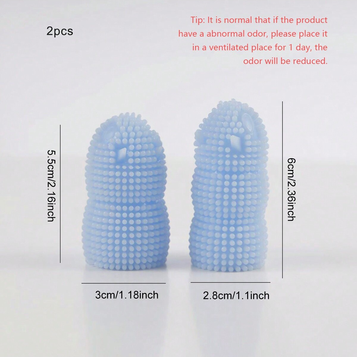 2pcs-Pet Two Finger Toothbrush, Dog Cat Toothbrush, Tooth Cleaning Finger Cover, Pet Oral Cleaning Tool