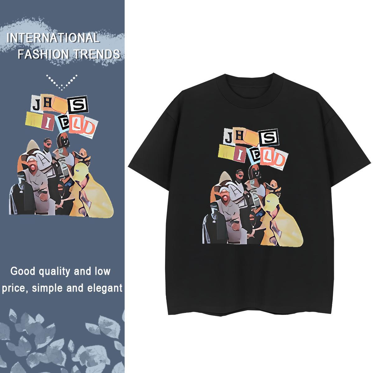 Custom T Shirts Women 230g 100% Cotton Round Neck Short Sleeve Sports Casual portrait Lady T shirt Popular Custom Printing Tee Shirt