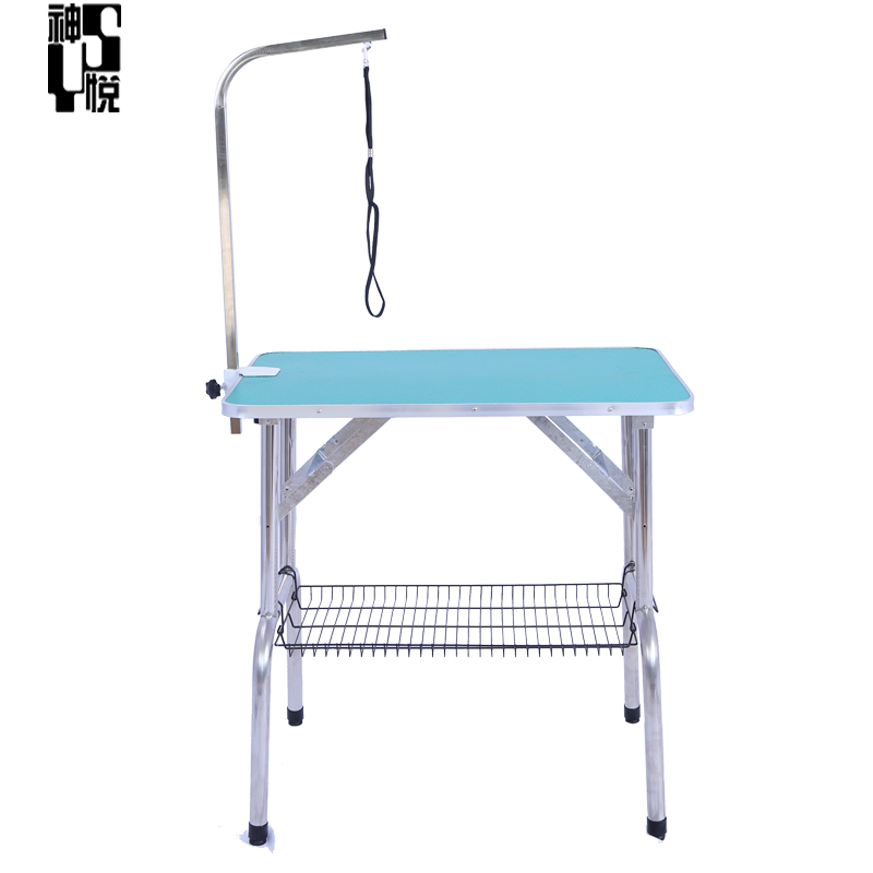 Pet Supplies Height Adjustable Foldable LED lights Electric Lift Pet Grooming Table for dogs