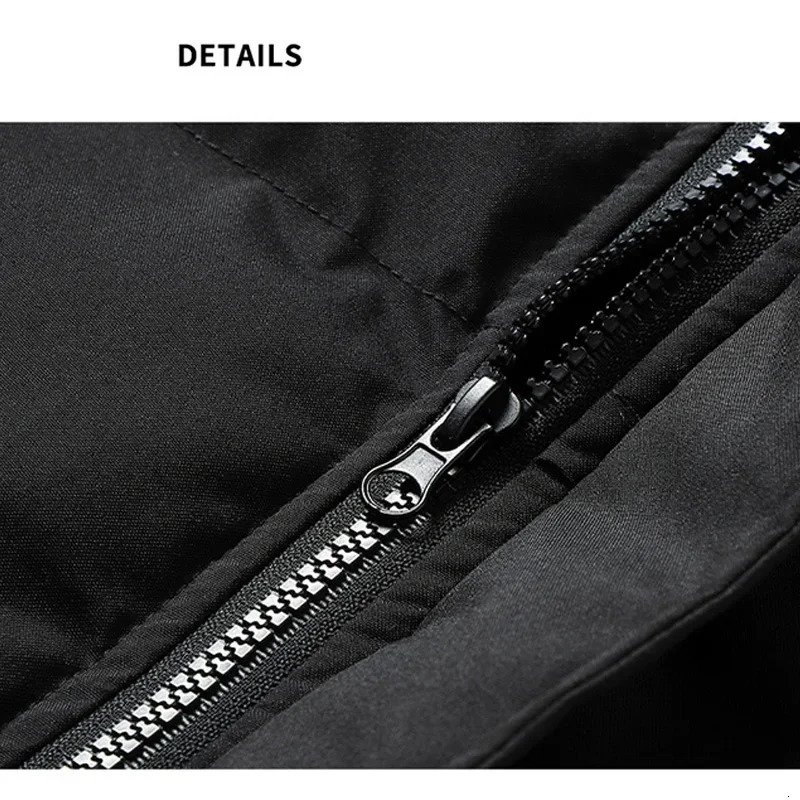 Men Thick Winter Jackets Casual Warm Parkas Solid Color Puffer Jacket Cottonpadded Coats Fashion Outwear Mens Clothing Top 241010