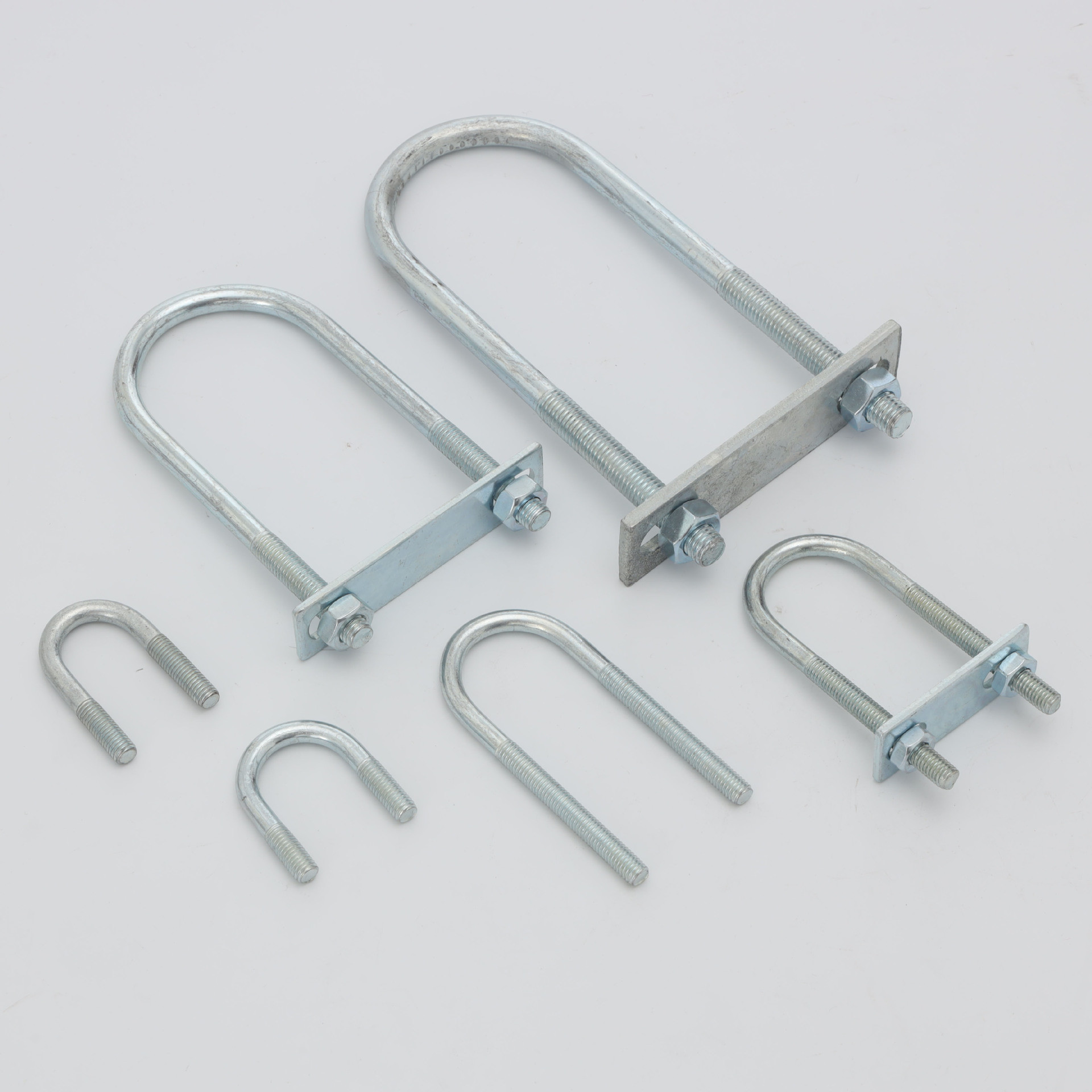 Heavy Duty M6 Stainless Steel Extendable U-Type Bolt - Precision CNC Cutting for Robust Pipe Fastening