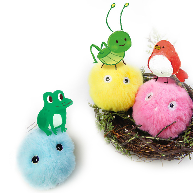 Smart Cat Toys Interactive Ball Catnip Cat Training Toy Pet Playing Ball Pet Squeaky Supplies Pet Product Squeak Toy Ball
