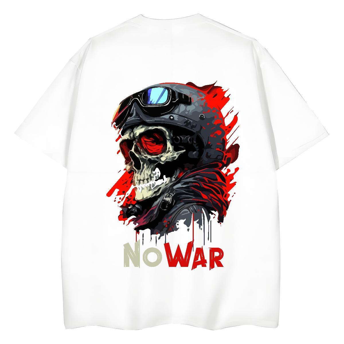 New Arrival T-Shirts for Women 230g Pure Cotton Breathable Soft Hip Hop Street skull Lady T shirt Wholesale Black White Clothes