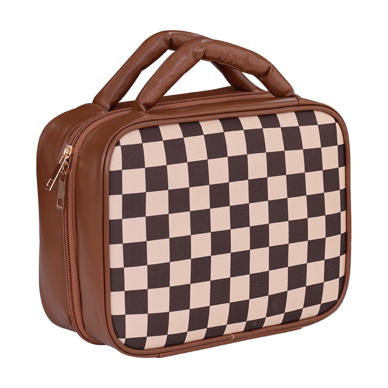 Tote bag new senior sense of large-capacity grunge makeup bag travel portable multifunctional handheld cosmetic storage bag