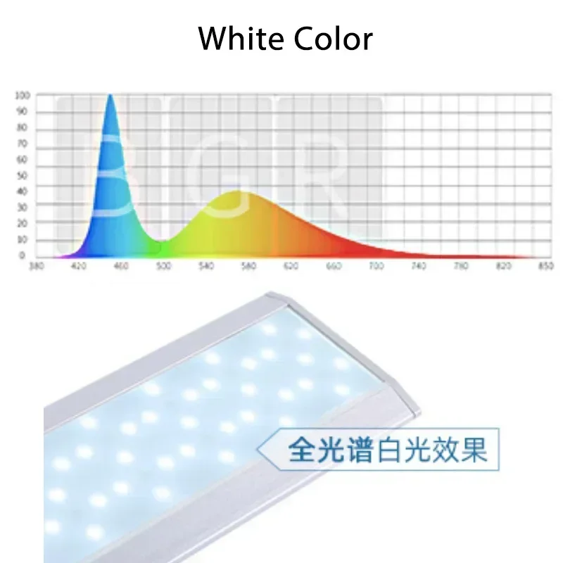 WEEK AQUA V Series Clip on Aqua Light 1200K White Color Full Spectrum Led Aquarium Lights