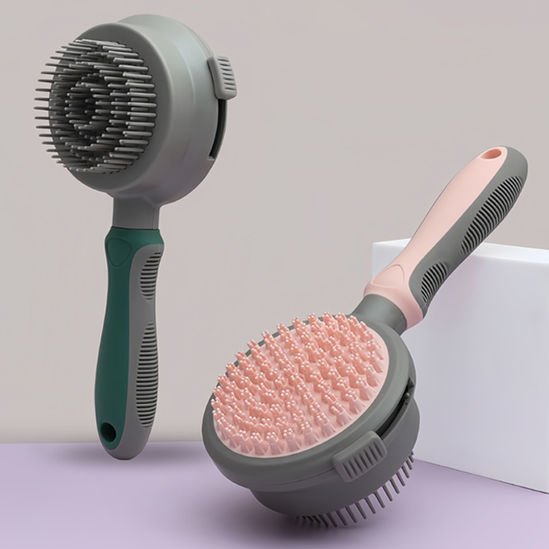 Pet Dog comb double-sided Bathing Brush Plastic Massage Beauty Bristle Brush Floating Hair Remove Grooming Tools