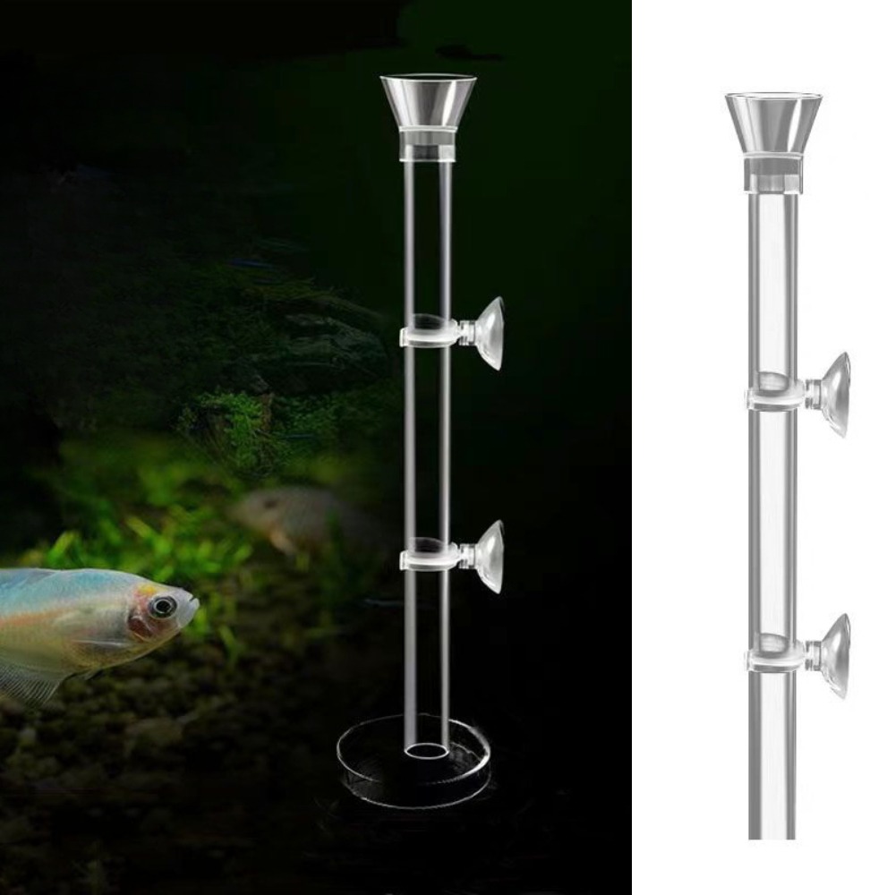 Acrylic Aquarium Feeder Tube Dish Transparent Fish Tank Shrimp Snail Shrimp Food Feeder Bowl Aquarium Feeding Accessories