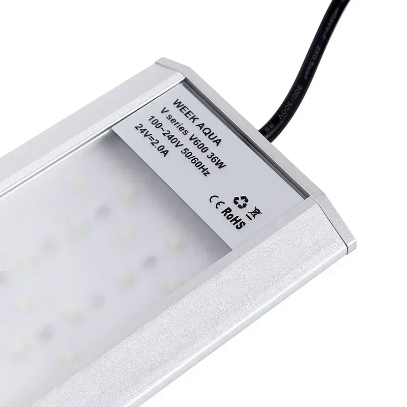 WEEK AQUA V Series Clip on Aqua Light 1200K White Color Full Spectrum Led Aquarium Lights