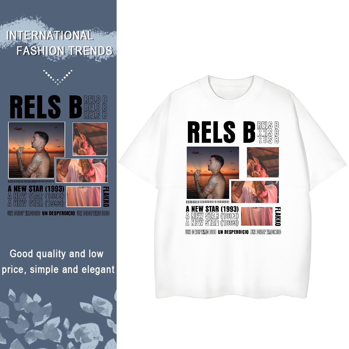 Fashion New Women T Shirts 230g 100% Cotton Breathable Short Sleeve Sports Street Wear RELS B Couples T Shirts High quality Anime Oversized Tee Shirt