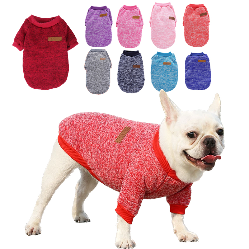 Dog Warm Clothes Puppy Dogs Cats Sweater Hoodie Pet Coat Teddy Clothing Chihuahua Pug French Bulldog Costume Yorkshire Jacket