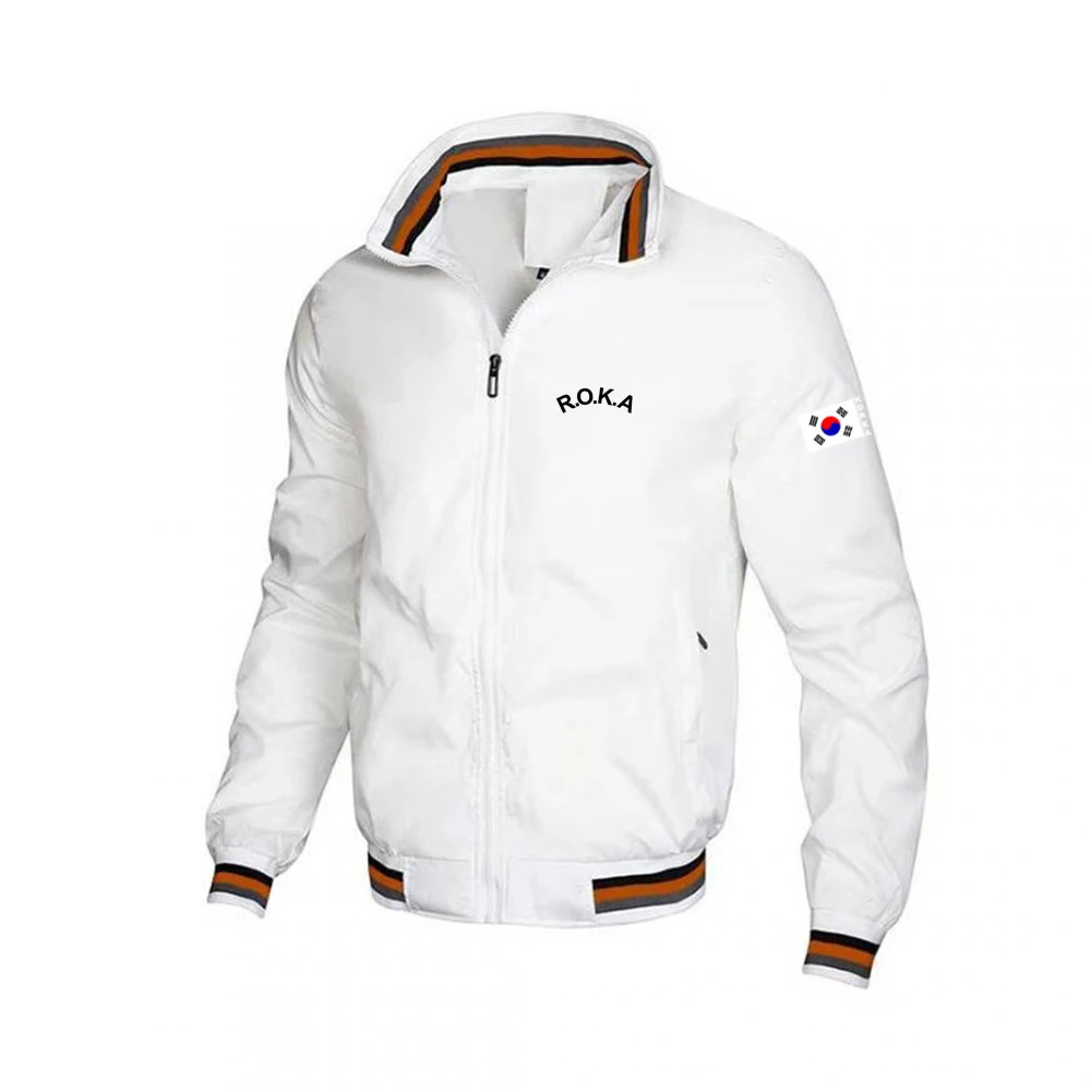 Autumn ROKA Mens Jacket Casual Splicing Pants Baseball Stand Collar High Quality Coat 241011