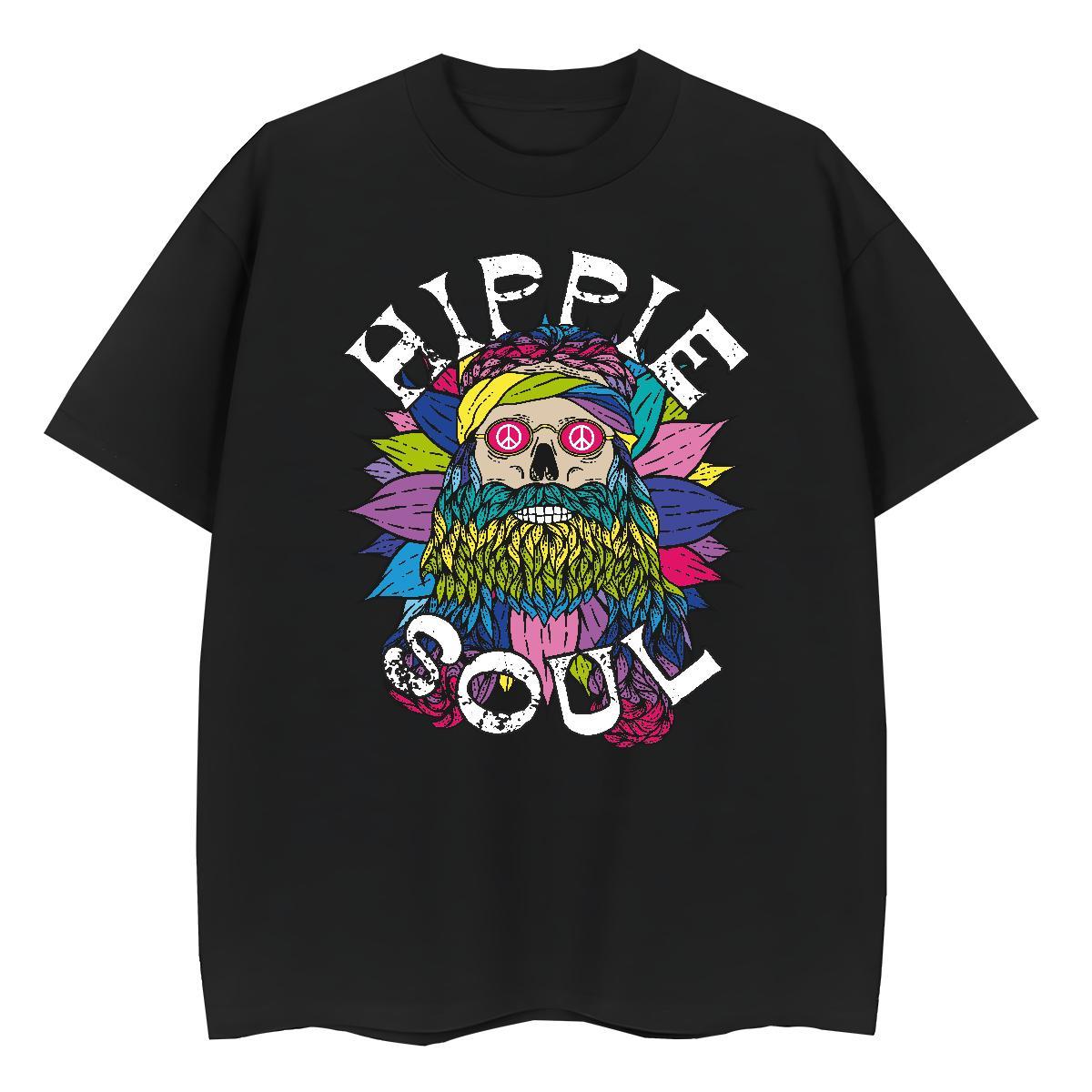 New T-Shirts for Women 230g 100% Cotton Breathable Soft Sports Casual skull Unisex Tshirts Nice Cartoon Print Tees