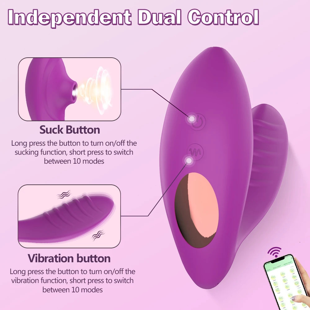 Application Bluetooth remote suction vibrator Wear Pants penis Nipple clitoral stimulation massager female fun toy 241009