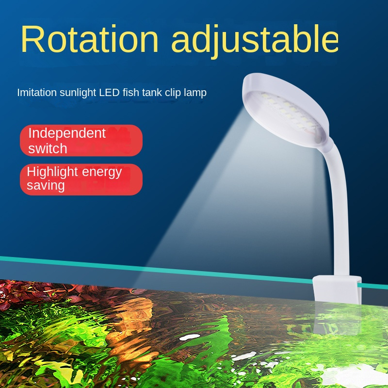 110-240v Super Slim LED Aquarium Light Lighting plants Grow Light Aquatic Plant Lighting Waterproof Clip-on Lamp For Fish Tank