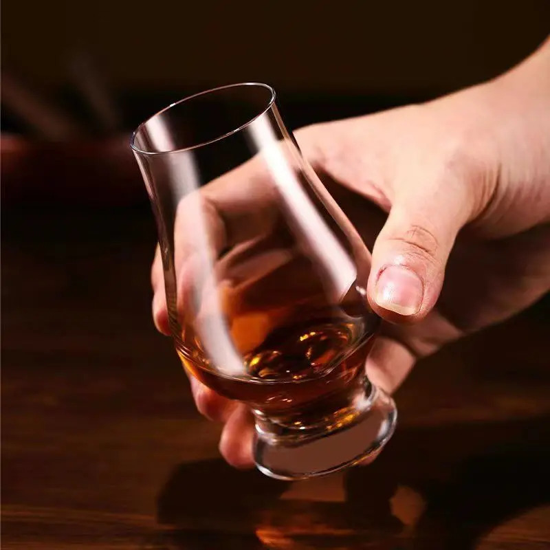 2/4PCS 200ML Whiskey Cup Set Transparent Lead Free Clear Crystal Glass Cup Scotch Durable Spirits Wine Drinking Glasses Barware 241010