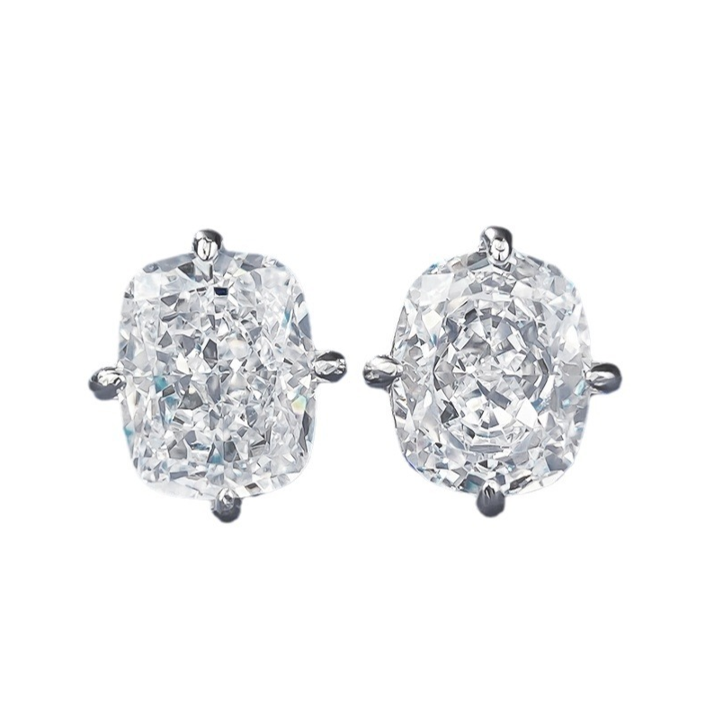 Water Drop Moissanite Dia Stud Earrings: 100% Real Sterg Sier Wedding Jewelry for Women