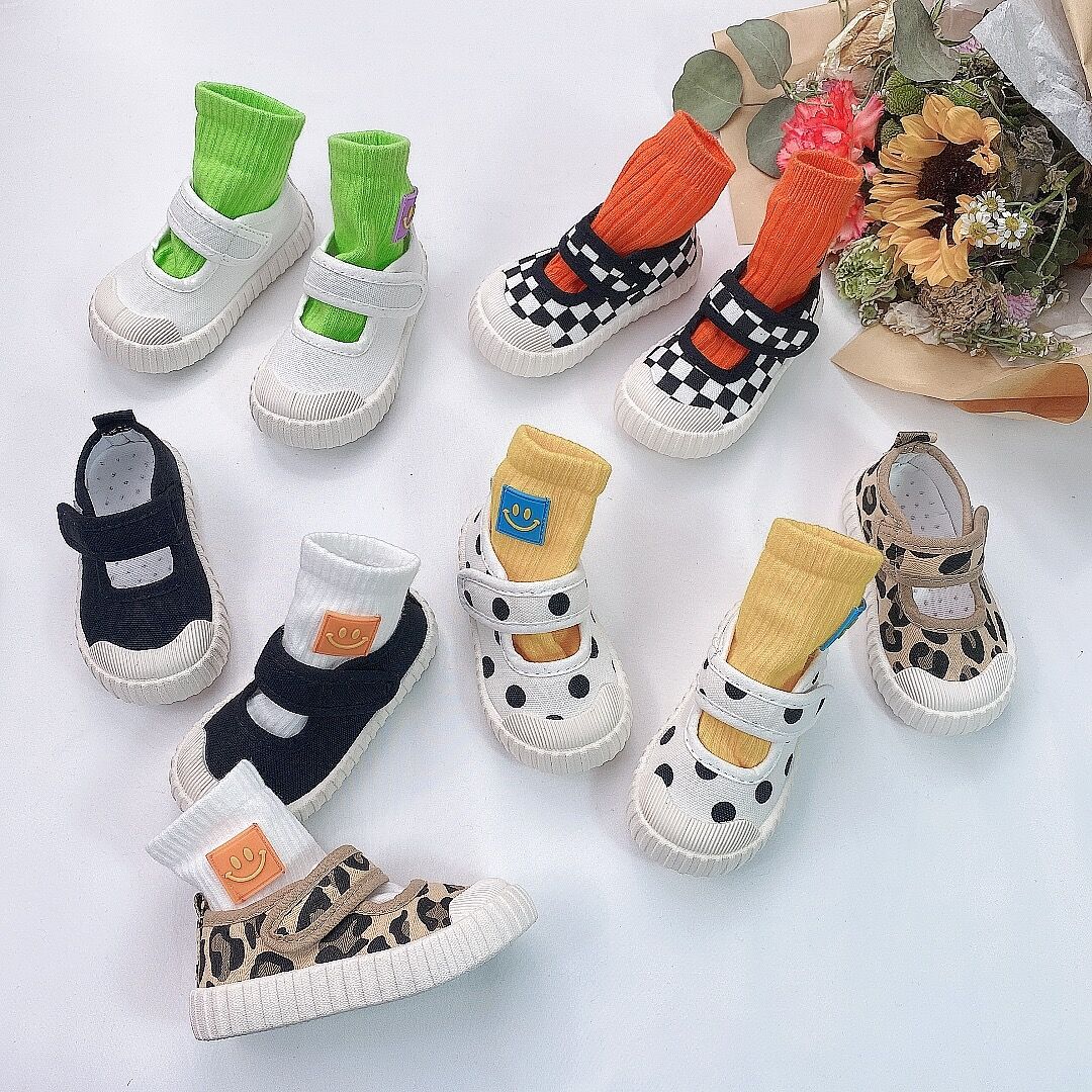 Kids Canvas Shoes 2025 Spring New Children Board Shoes Boys Girls Baby Casual Shoes Soft Non Slip Sneakers Sizes 21 - 32