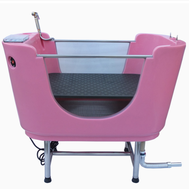 Electric Plastic Dog Grooming Bath Tub Ozone Therapy Pet SPA Shower Bathtub