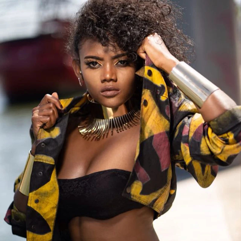 KDLUN African bib necklace womens statement metal geometric necklace Indian jewelry Boho 241011