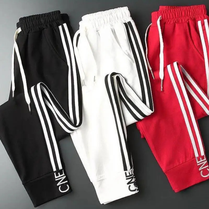 WTEMPO Spring and Summer Loose Slim Straight Tube High Waist Harlan Pants Casual Sports Leggings 241007