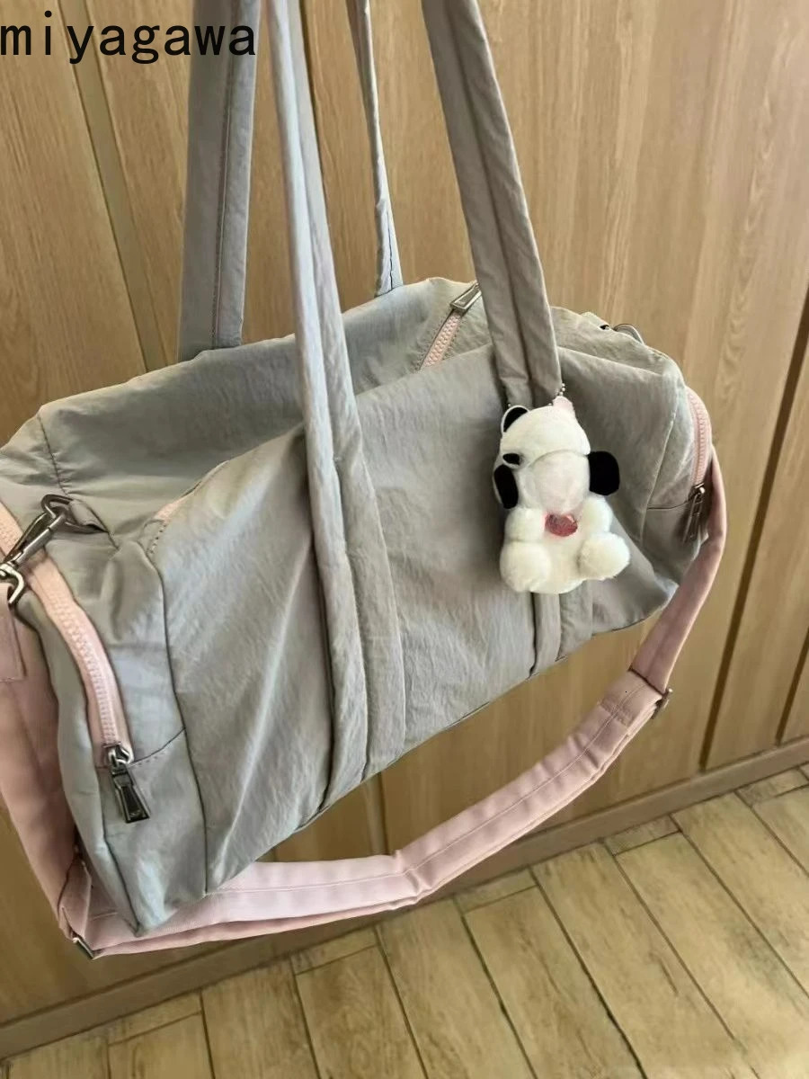 Miyagawa High Capacity Handbag Travel Storage Handbag Korean Fashion Shoulder Cross Bag 241008