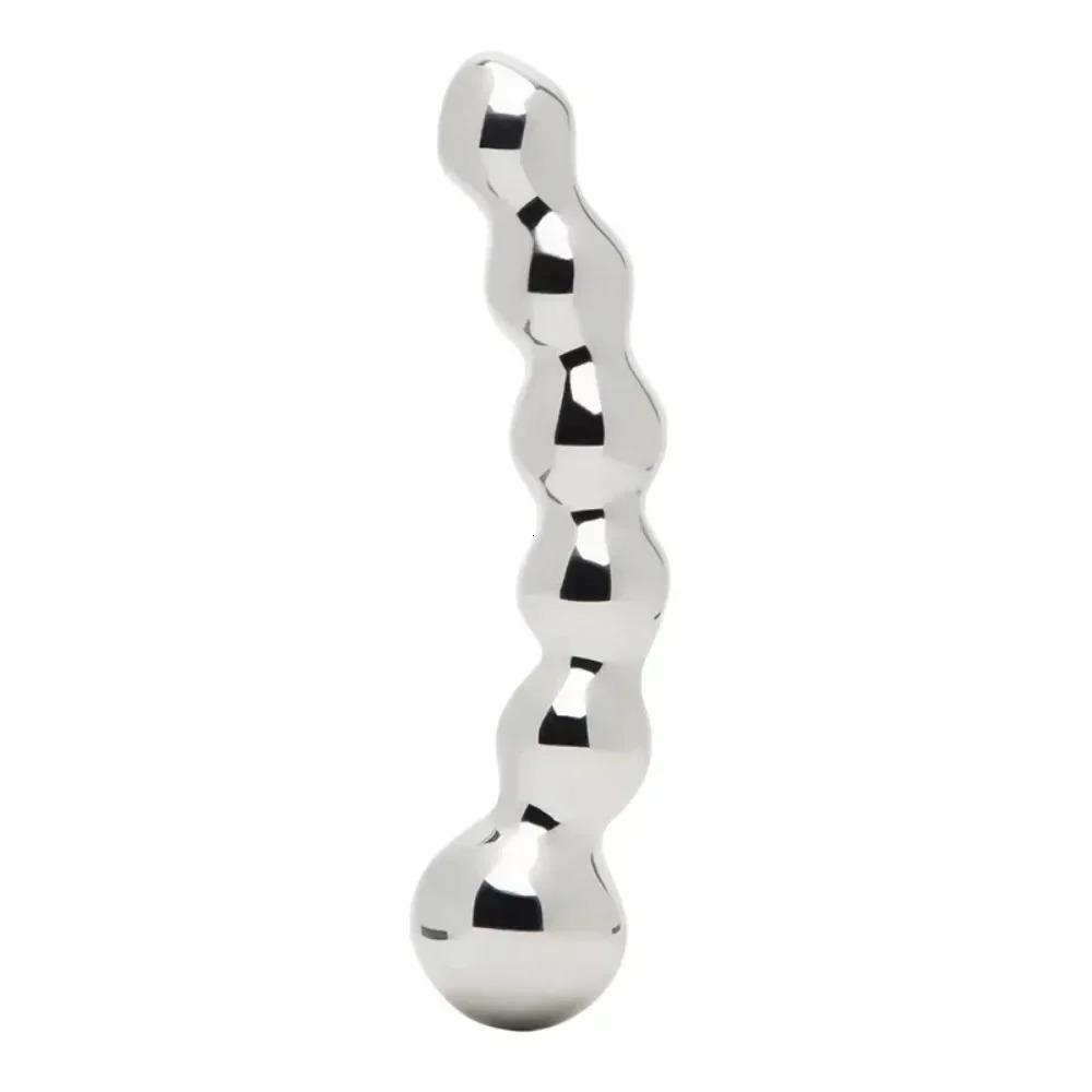 Stainless Steel Double Large Butt Plug Dildo G Spot Metal Anal Beads Plug P-spot Prostate Massager Stick Vaginal Sex Toy 241010