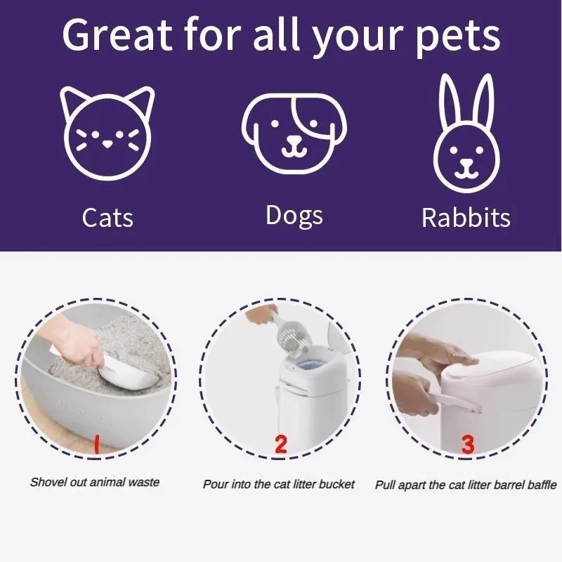 Cat Toilet Garbage Bag Litter Clear Professional Accessories Sandbox Cleaning Garbage Bags Replenishment Automatic Litter Box