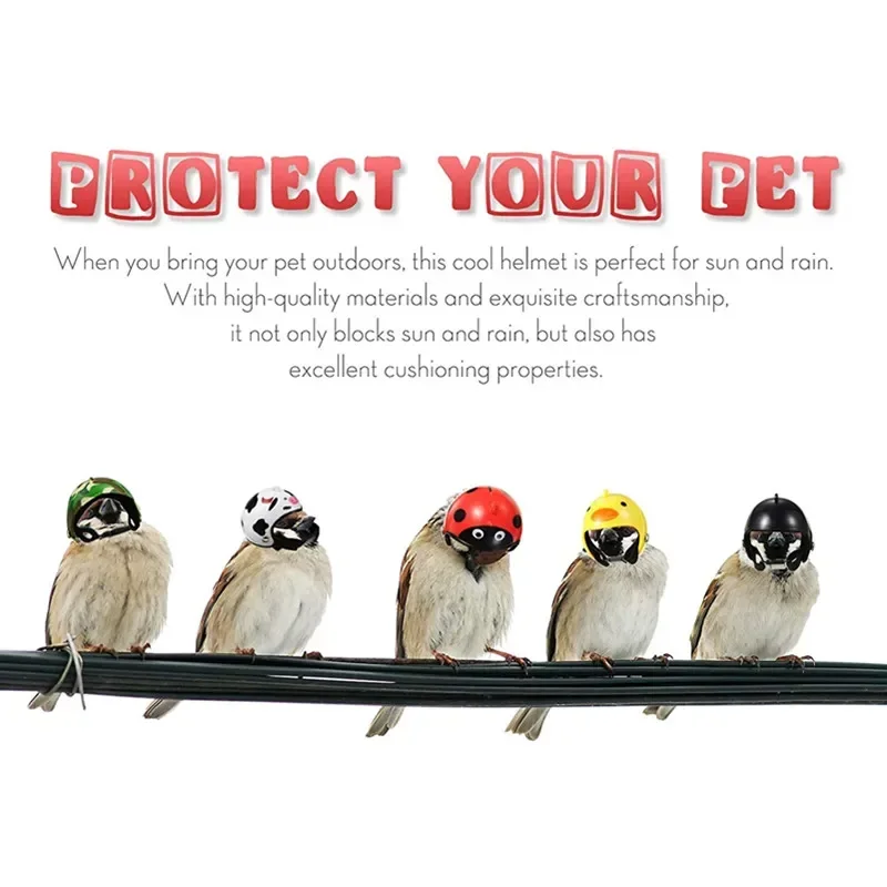 Farm Pet Chicken Helmet Sun Rain Protection Cute Hat for Hens Outdoor Henhouse Protective Gear Fighting Cock Funny