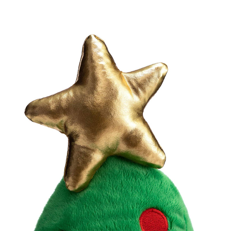 2022 New products christmas tree pet toy rubber latex toy eco-friendly squeaky xmas dog toy