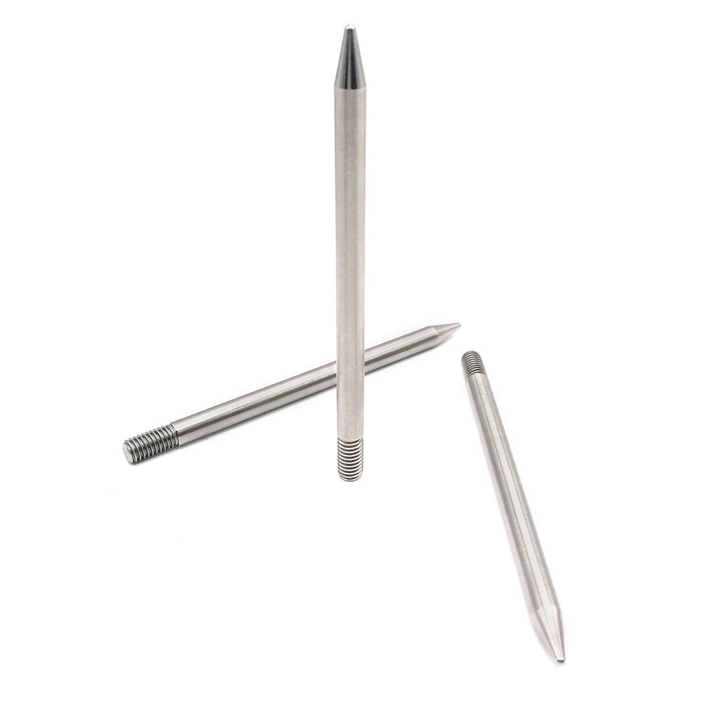 Tapered End Stainless Steel Threaded Cylinder Pin - Custom Design Available