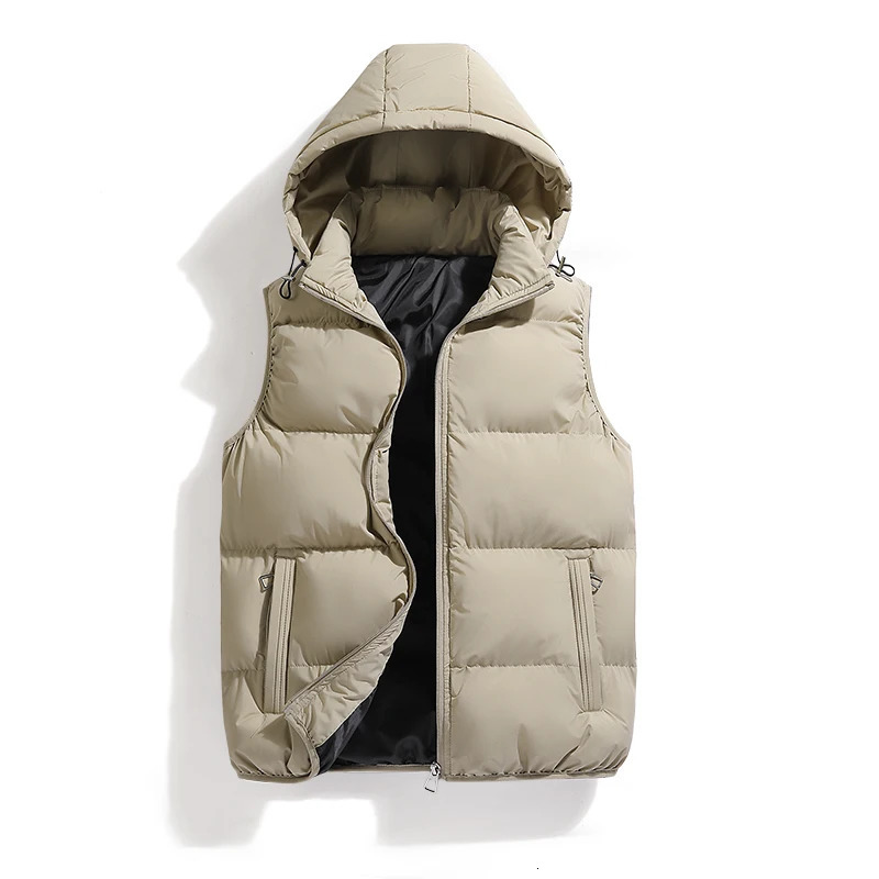 Mens Cotton Hooded Puffer Vest s 241011