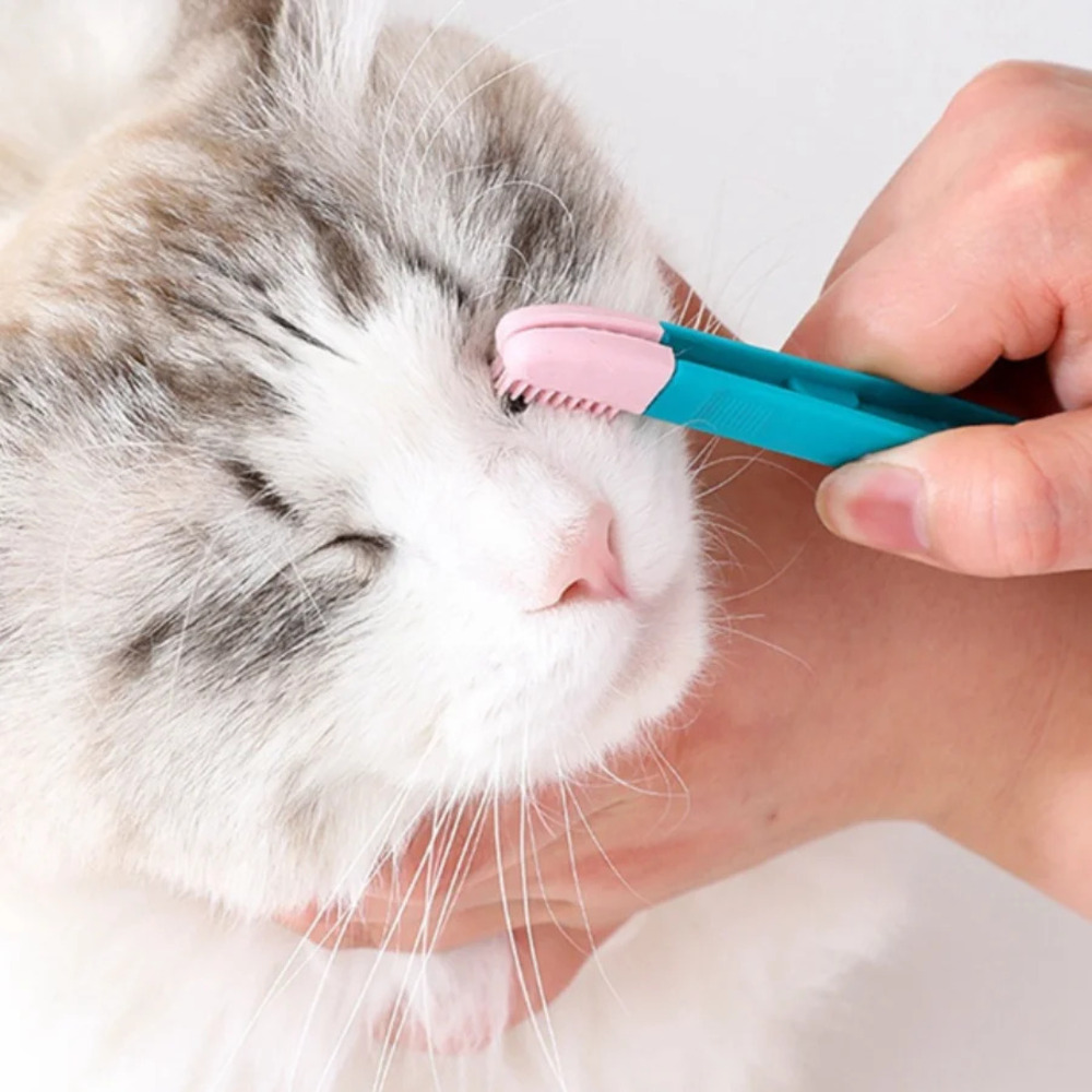 Pet Eye Cleaner Soft Brush Hair Cleansing Around the Eyes Cat Dog Tear Stain Remover Comb Pet Cleaning Supplies