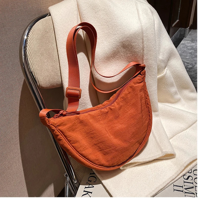 Casual Nylon Hobos Crossbody Bag for Women Shoulder Bags Large Capacity Tote Lady Travel Shopper Female Purses 2024 241011