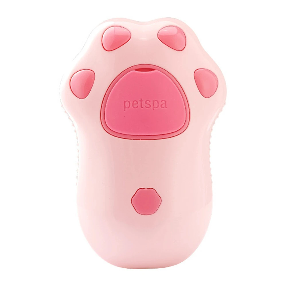 Steam brush for dogs and cats, massage comb with built-in electric water spray, soft silicone, pet hair remova
