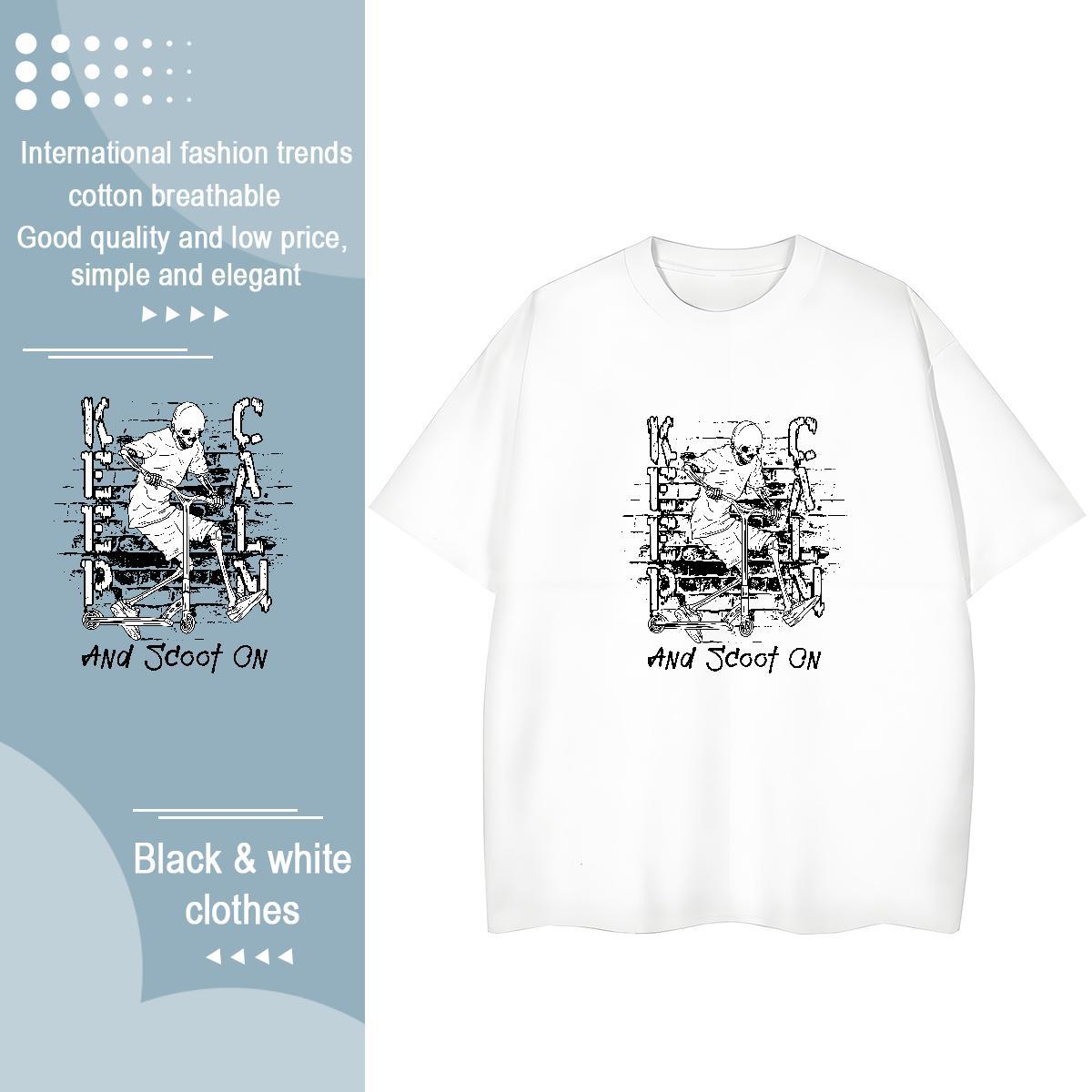 Fashion T Shirt For Woman 230g Pure Cotton Breathable Street logo Woman Tshirt Lady Customized Print Tee Shirt