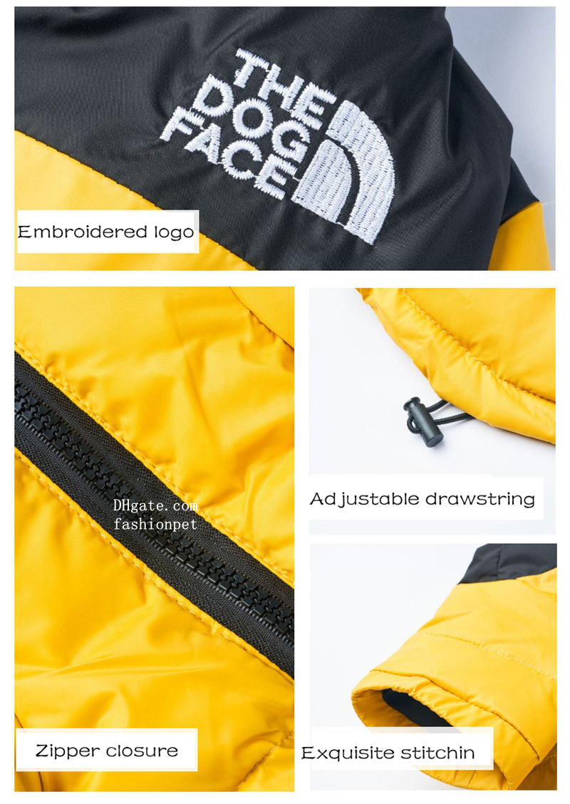 Dog Winter Coat Duck Down Jacket Designer Dog Apparel for Small Medium Dogs-Thicken Dog Coat Windproof Waterproof Pets Winter Clothes for Cold Weather