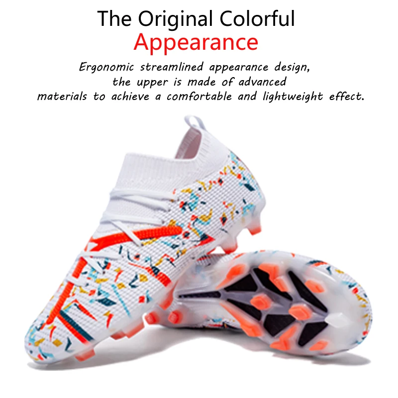 Football Boots Drop Shipping Unisex Breathable Soft Men Soccer Shoes Long Spikes Soccer Cleats Indoor Sports Shoes