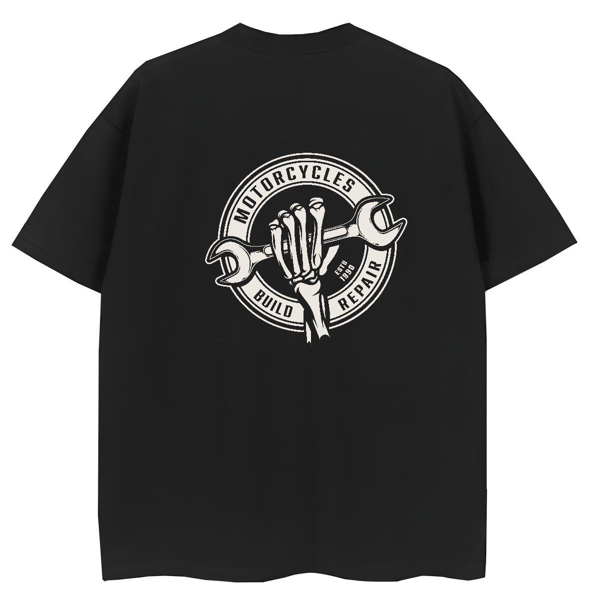 New T shirt 230g 100% Cotton Round Neck Short Sleeve Outdoor tool Womens Tshirts Soft Anime Oversized Tees