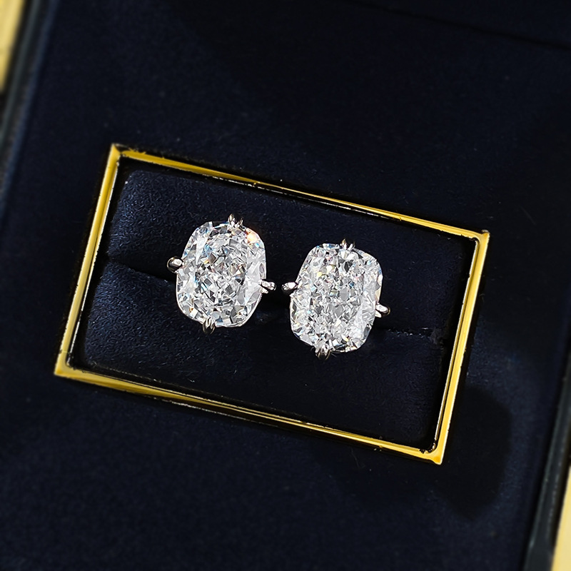 Water Drop Moissanite Dia Stud Earrings: 100% Real Sterg Sier Wedding Jewelry for Women